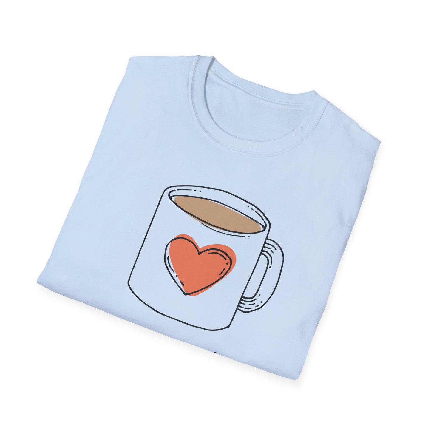 Tea Mug T-Shirt — "It's a tea shirt" Cute Heart Tea Lover Tee