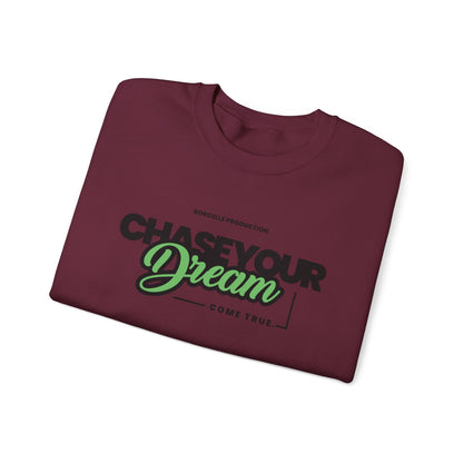 Chase Your Dream Crewneck Sweatshirt — Motivational Graphic Pullover