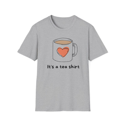 Tea Mug T-Shirt — "It's a tea shirt" Cute Heart Tea Lover Tee