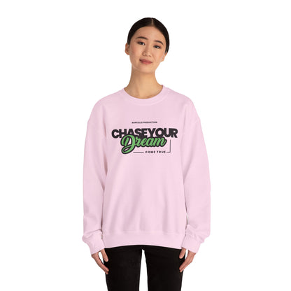 Chase Your Dream Crewneck Sweatshirt — Motivational Graphic Pullover
