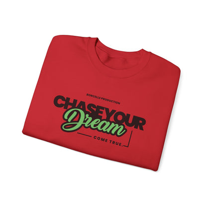 Chase Your Dream Crewneck Sweatshirt — Motivational Graphic Pullover