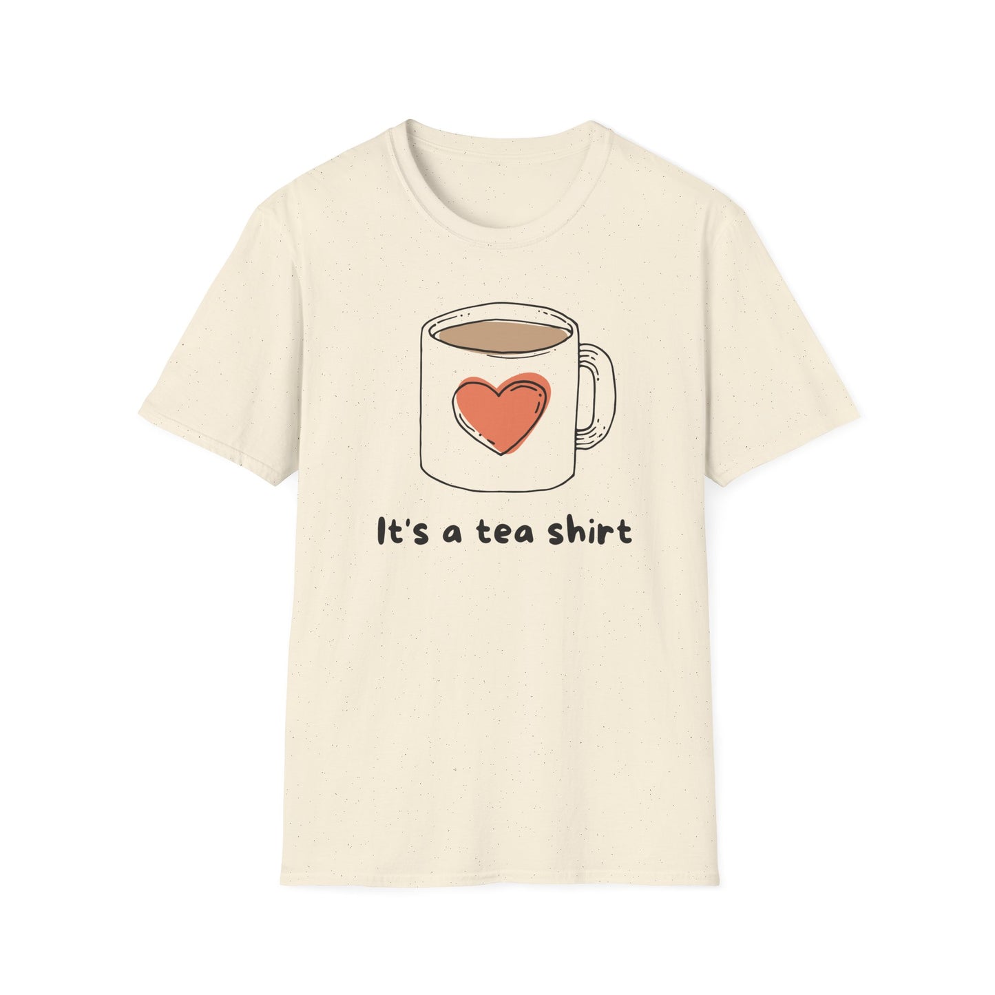 Tea Mug T-Shirt — "It's a tea shirt" Cute Heart Tea Lover Tee
