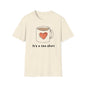 Tea Mug T-Shirt — "It's a tea shirt" Cute Heart Tea Lover Tee