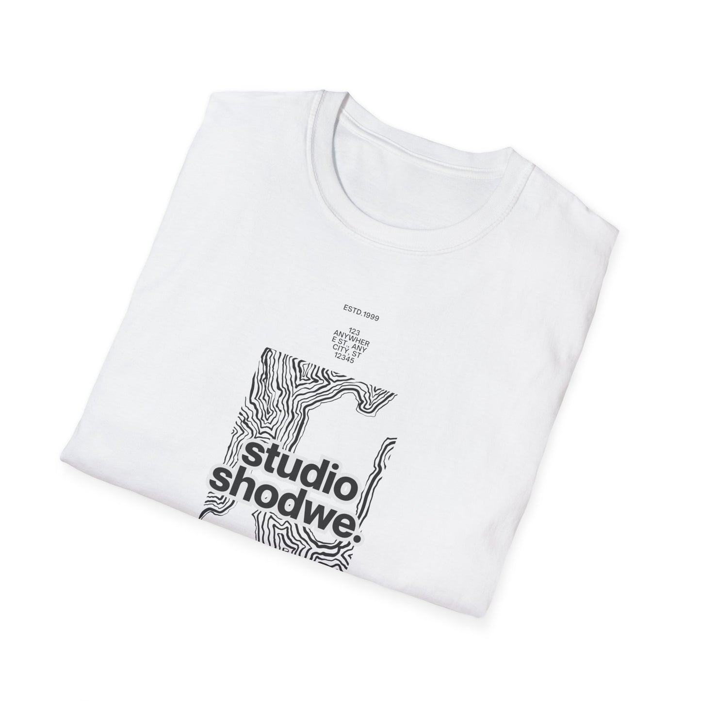 Studio Shodwe Graphic T‑Shirt — Minimal Topographic Design