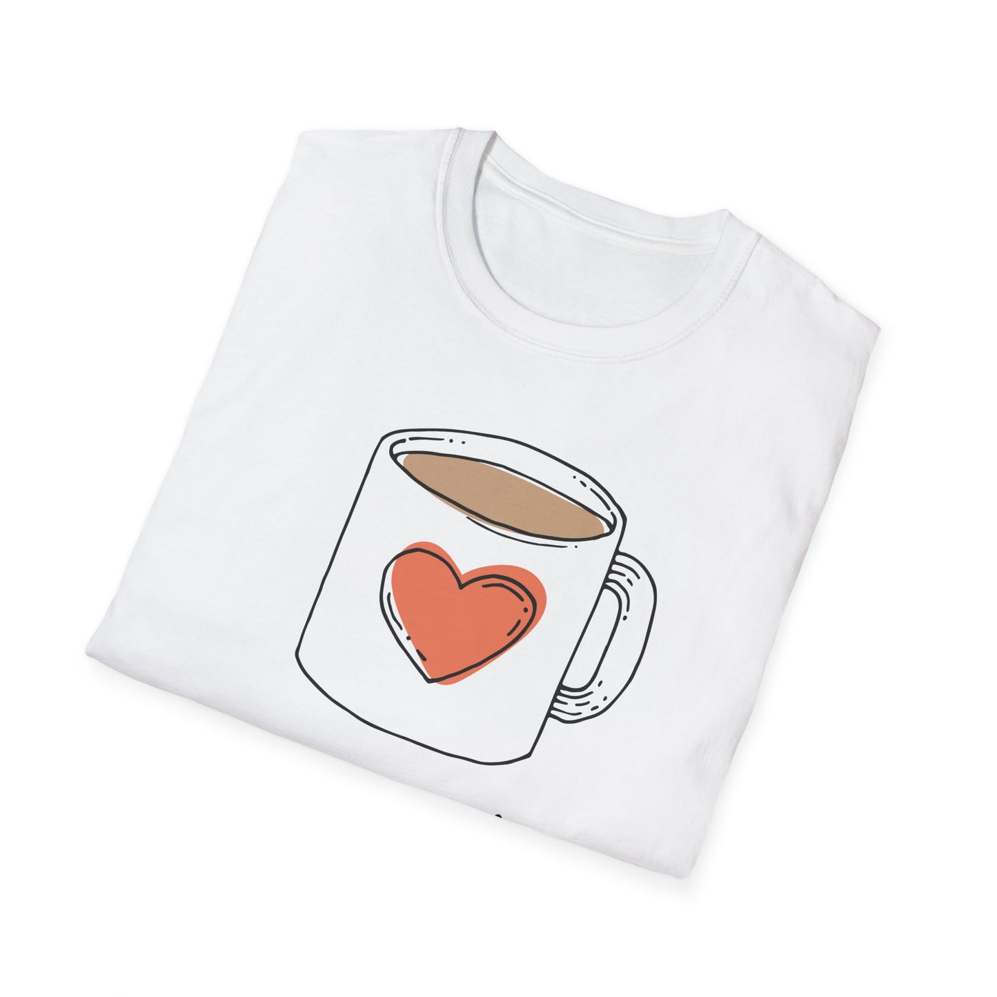 Tea Mug T-Shirt — "It's a tea shirt" Cute Heart Tea Lover Tee
