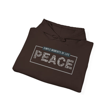 Peace Hoodie — "Simple Moments of Life: PEACE" Graphic Pullover
