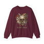 Vintage Floral Skull Crewneck Sweatshirt