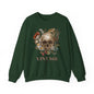 Vintage Floral Skull Crewneck Sweatshirt