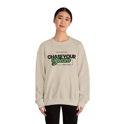 Chase Your Dream Crewneck Sweatshirt — Motivational Graphic Pullover