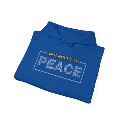 Peace Hoodie — "Simple Moments of Life: PEACE" Graphic Pullover