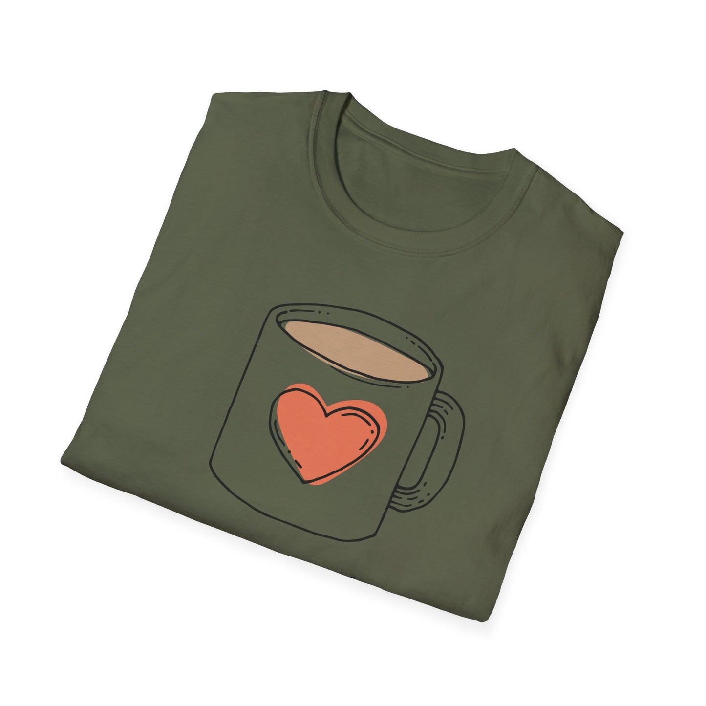 Tea Mug T-Shirt — "It's a tea shirt" Cute Heart Tea Lover Tee