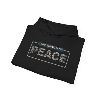 Peace Hoodie — "Simple Moments of Life: PEACE" Graphic Pullover