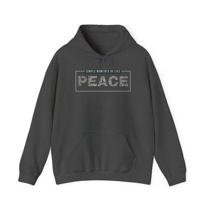 Peace Hoodie — "Simple Moments of Life: PEACE" Graphic Pullover