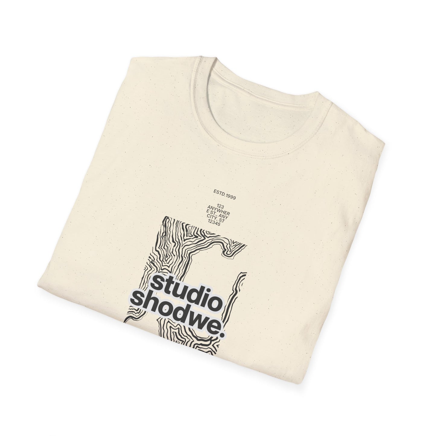 Studio Shodwe Graphic T‑Shirt — Minimal Topographic Design
