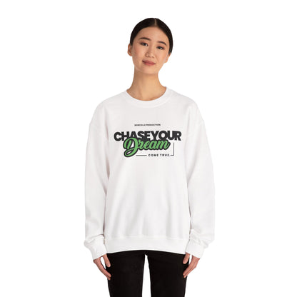 Chase Your Dream Crewneck Sweatshirt — Motivational Graphic Pullover