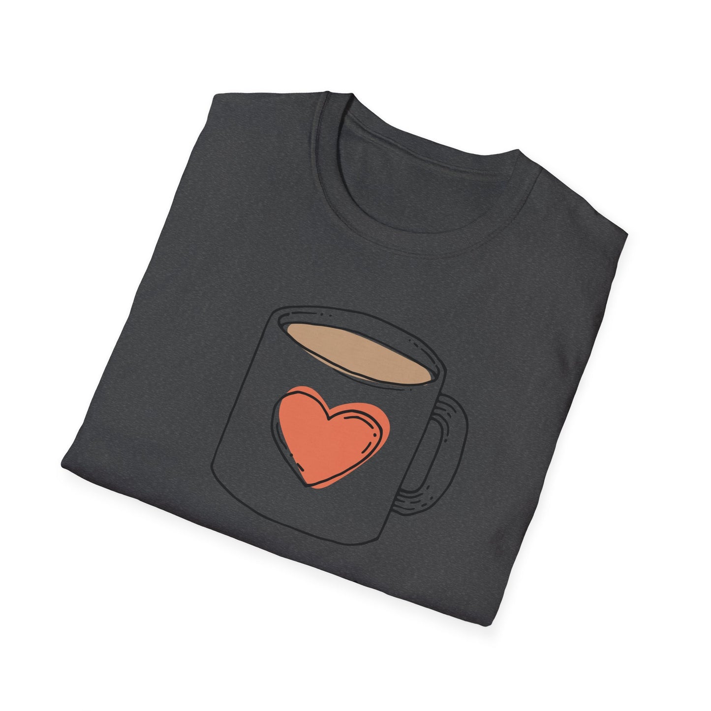Tea Mug T-Shirt — "It's a tea shirt" Cute Heart Tea Lover Tee