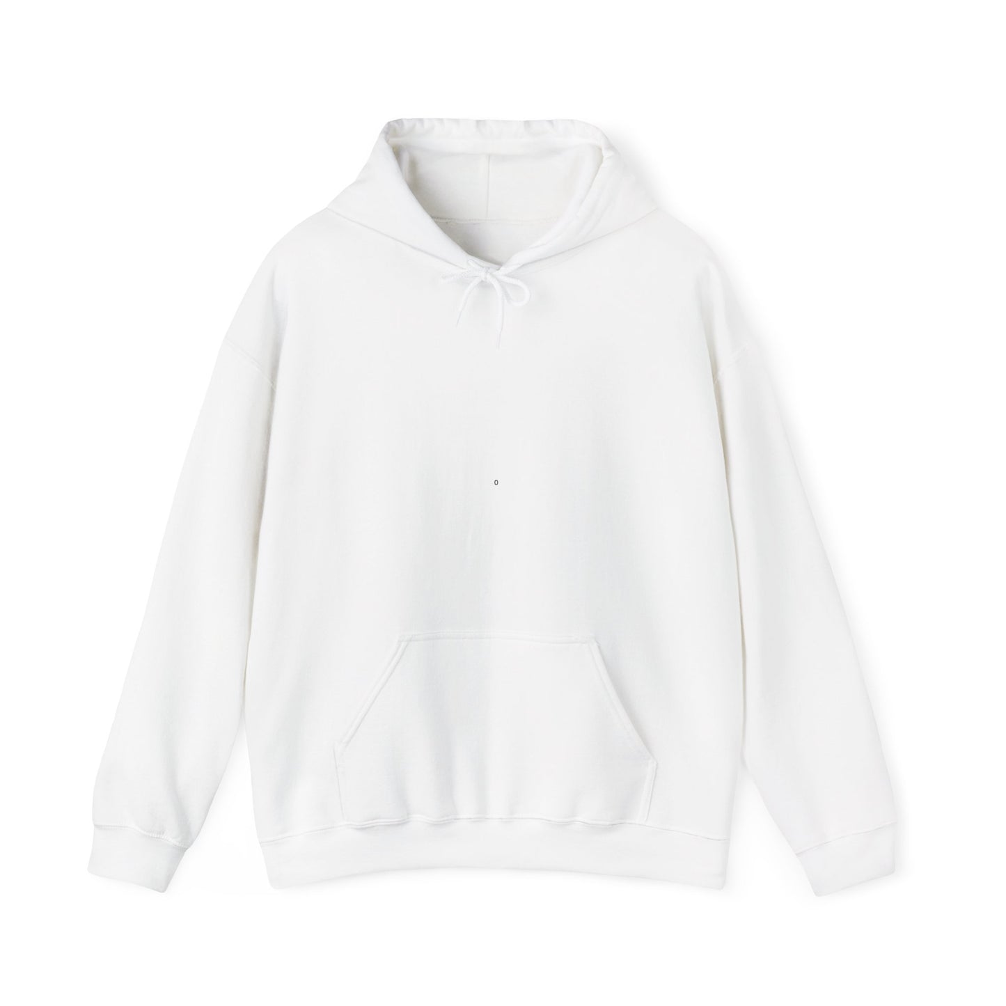 Minimal White Hoodie — Classic Unisex Heavy Blend Hooded Sweatshirt